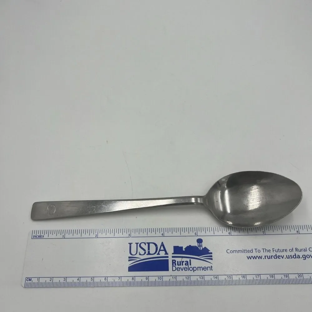 Vintage Eastern Airlines Stainless Steel Flatware 7 Spoons Soup Tea Table JAPAN